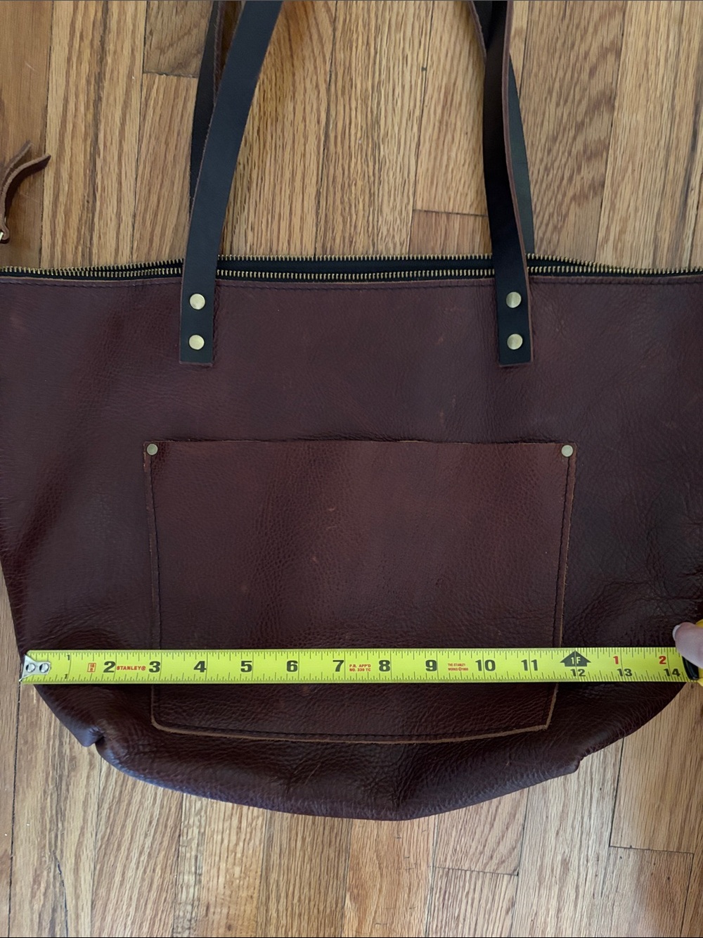 Portland leather goods medium tote bag - Picture 10 of 12